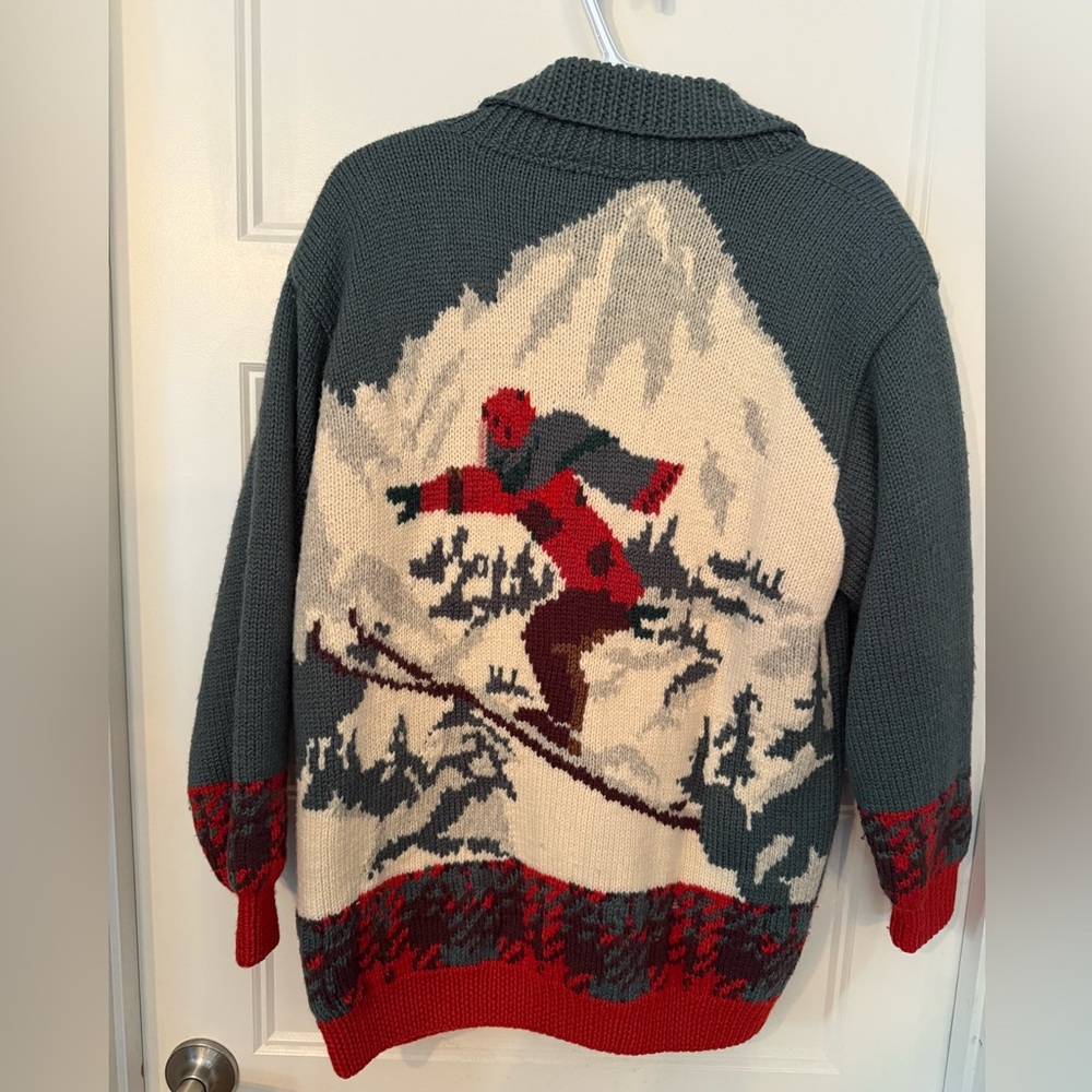 Vintage Alfred Sung Sport ski cardigan M